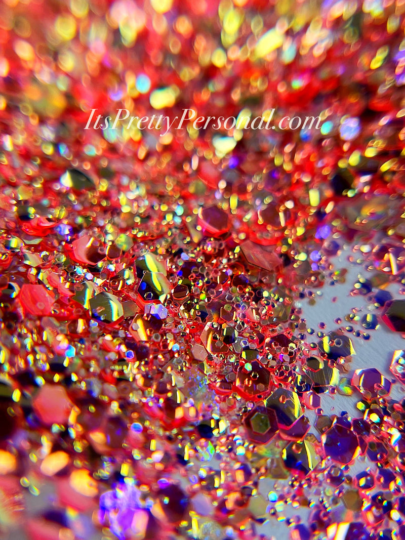 "Be Brave XL"- Princess Glitter Collection Orange