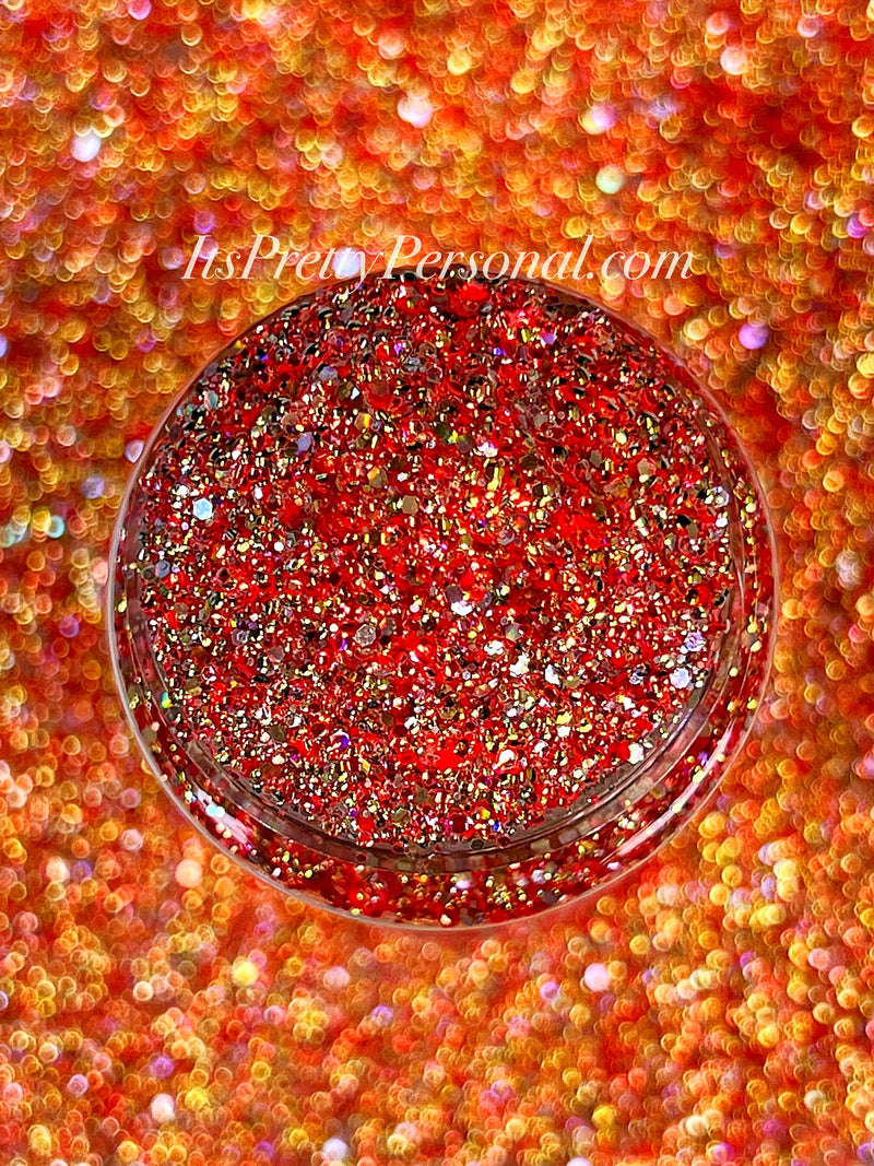 “SCHmedium Cut Be Brave"- Princess Glitter Collection Orange