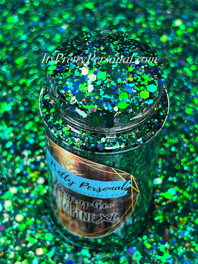 ⚡️TODAYS FLASH SALE!-
“Mystic Pine XL"- Dark Green Holographic XL