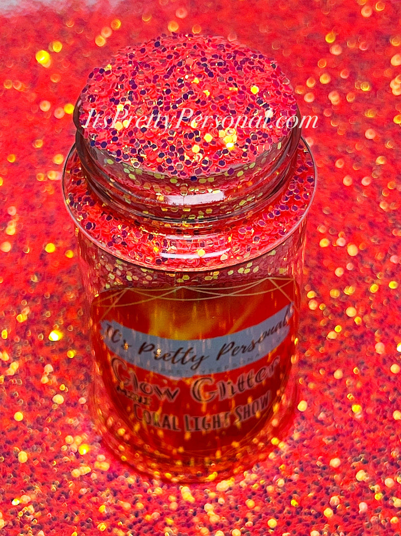 “MINI CORAL Light Show”-GLOW Glitter-Mini Cut (Medium Cut)