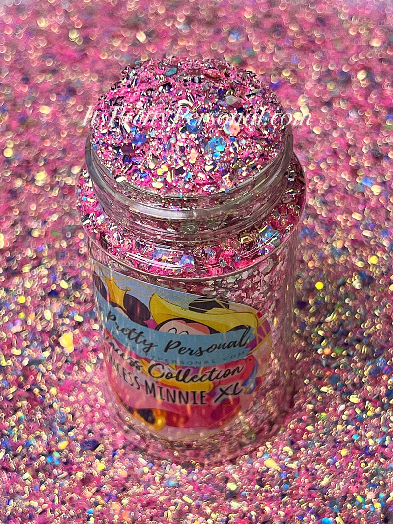 "Princess Minnie XL"- Princess Glitter Collection Light Pink