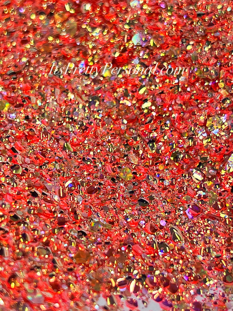 "Be Brave XL"- Princess Glitter Collection Orange