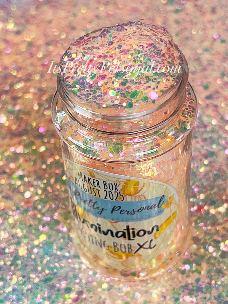 “Blushing Bob XL”- August 2025 Maker Box Color- Illumination Collection- Pastel Peach Neon