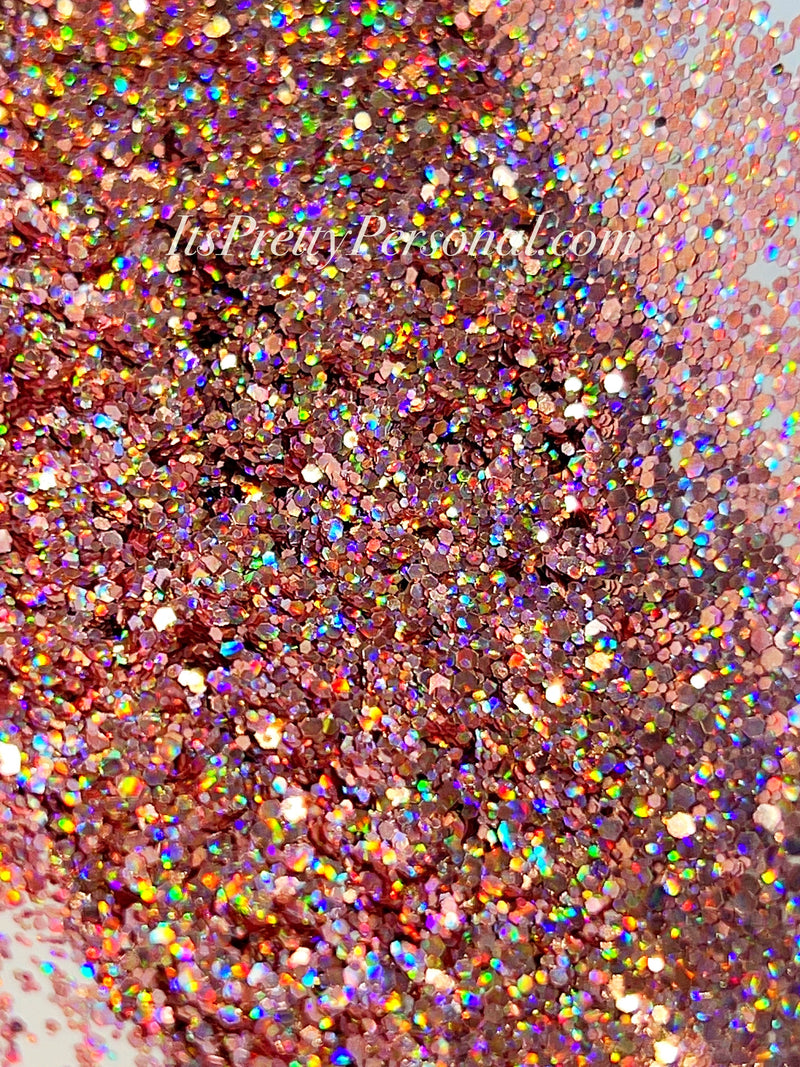 SCHMEDIUM CUT "Pink Cadillac" -Holographic + Hologram Glitter