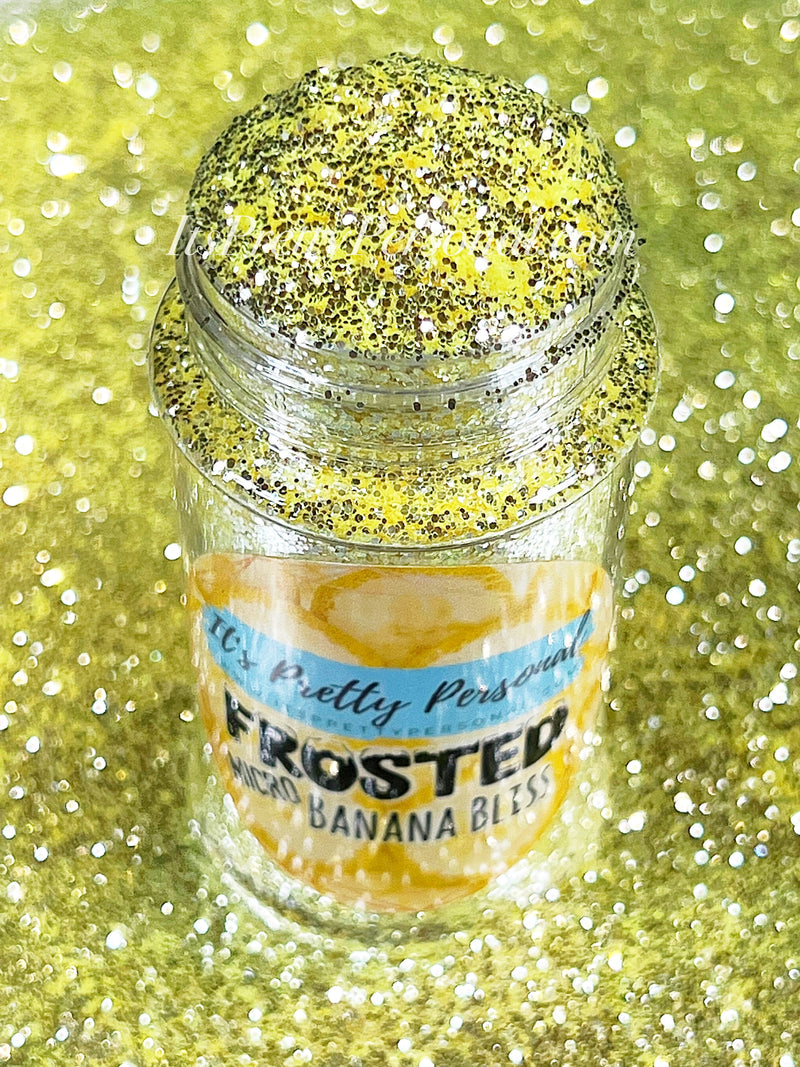 "MICRO Banana Bliss Yellow”- FROSTED Glitter Collection
