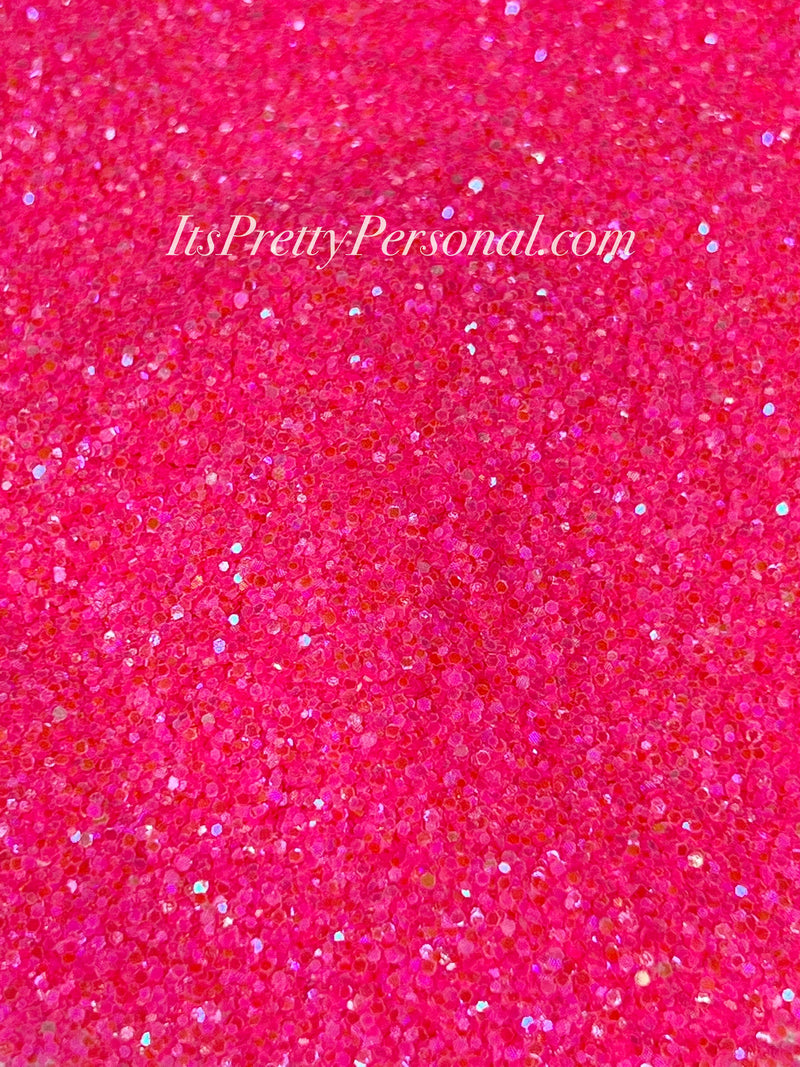 “Twisted Hot Pink Lemonade Chunky” (Medium Cut)-  Luminous Reflective Glitter Collection